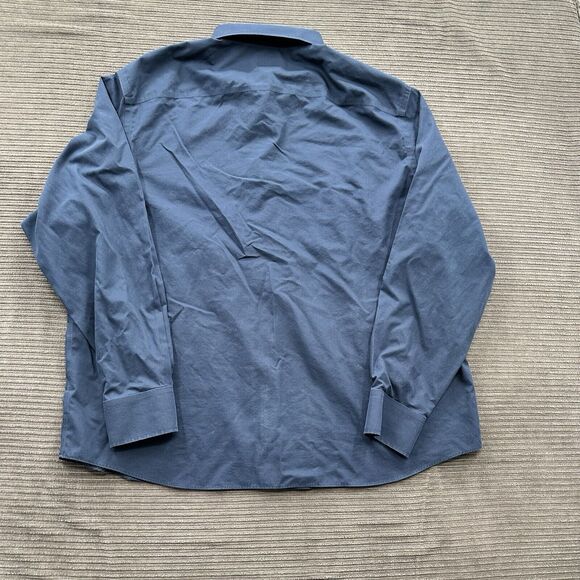 Untuckit Shirt Men 2XL Blue Cotton Long Sleeve Button Up Preppy Casual. - Picture 2 of 8